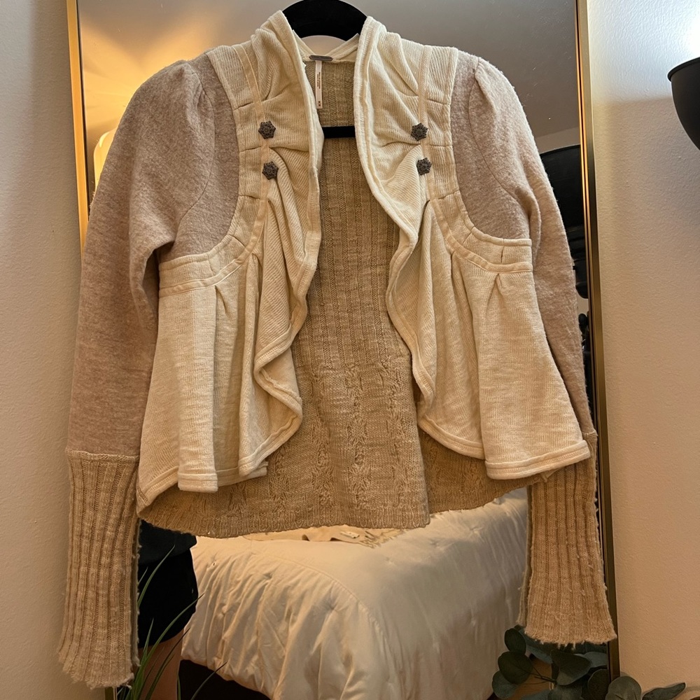 Free People Cream/Beige Sweater
